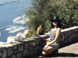 Gibraltar: Watch that monkey, he's eyeing Lily's hat.