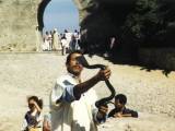 Tangier: The Kasbah is filled with touristy things to see, including this snake charmer.
