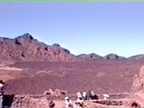 Tenerife: The rest of the crater is flat plain of cooled lava.