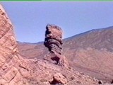 Tenerife: Once inside the crater, there are cool lava formations like this.